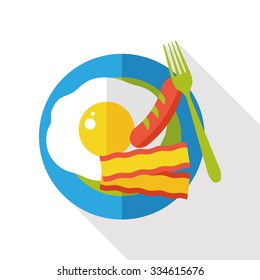 breakfast flat icon