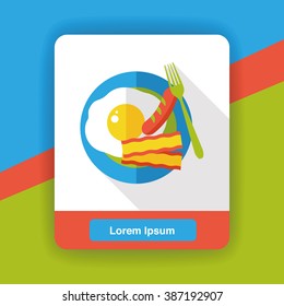 breakfast flat icon