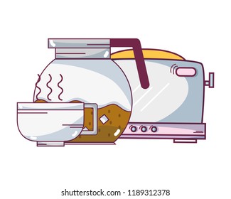 Breakfast food cartoons