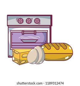 Breakfast food cartoons