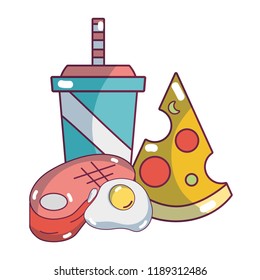 Breakfast food cartoons