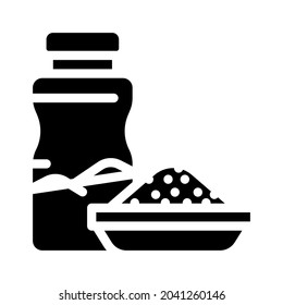 breakfast food department glyph icon vector. breakfast food department sign. isolated contour symbol black illustration