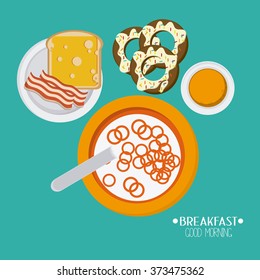 Breakfast food design 