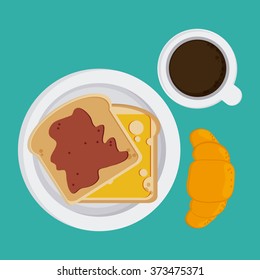 Breakfast food design 
