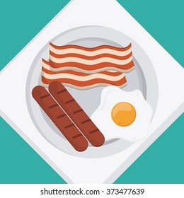 Breakfast food design 