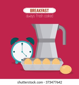 Breakfast food design 