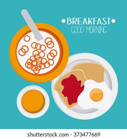 Breakfast food design 