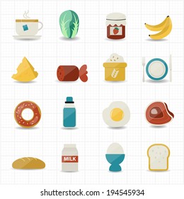 Breakfast and Food Icons