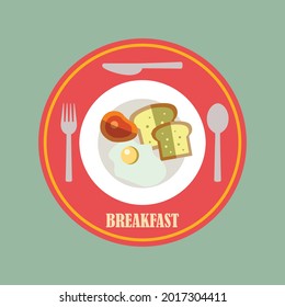 Breakfast Food Logo Vector Stock Vector (Royalty Free) 2017304411 ...