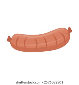 Breakfast food meat sausage cartoon illustration 