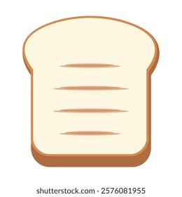 Breakfast food toast bread cartoon illustration 