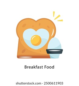 Breakfast Food Vector Flat Icon Design illustration Symbol on White background EPS 10 File 