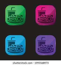 Icono de botón de cuatro colores