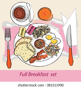 Breakfast Full set 