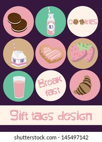 Breakfast gift tags