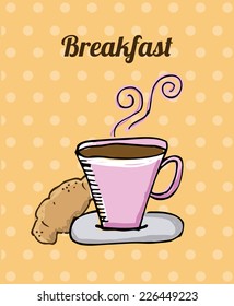breakfast graphic design , vector illustration
