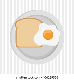 breakfast graphic design, vector illustration