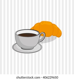 breakfast graphic design, vector illustration