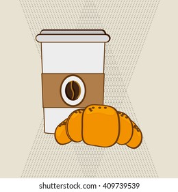 breakfast graphic design, vector illustration
