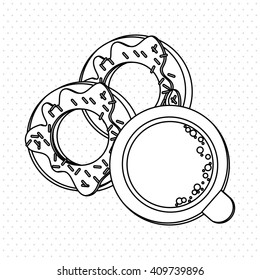 breakfast graphic design, vector illustration