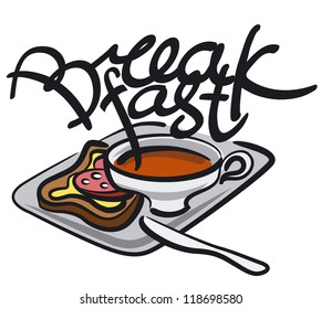 breakfast handwriting