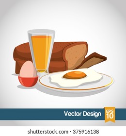 Breakfast icon design 