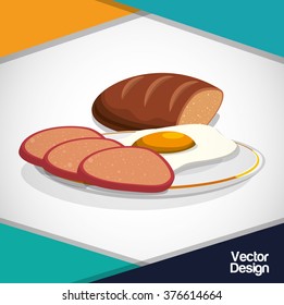 Breakfast icon design 