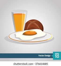 Breakfast icon design 