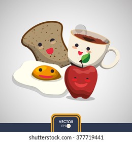 Breakfast icon design 