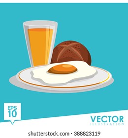 Breakfast icon design 