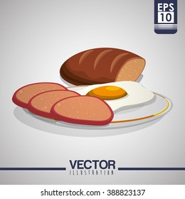 Breakfast icon design 