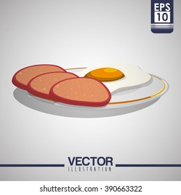 Breakfast icon design 
