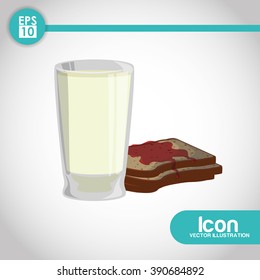 Breakfast icon design 
