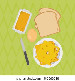 Breakfast icon design