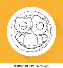 Breakfast icon design, Vector illustration