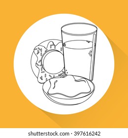 Breakfast icon design, Vector illustration