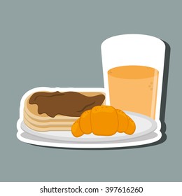 Breakfast icon design, Vector illustration