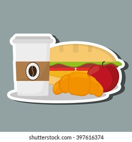 Breakfast icon design, Vector illustration