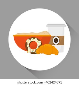 Breakfast icon design, vector illustration