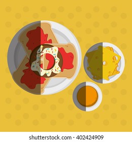 Breakfast icon design, vector illustration