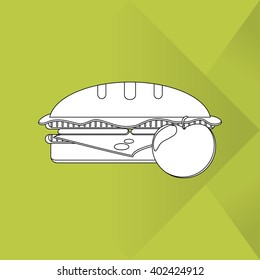 Breakfast icon design, vector illustration
