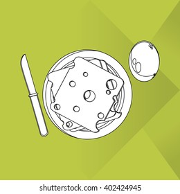 Breakfast icon design, vector illustration