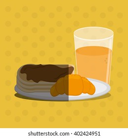 Breakfast icon design, vector illustration