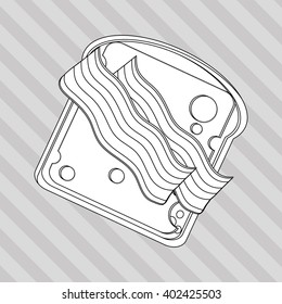 Breakfast icon design, vector illustration