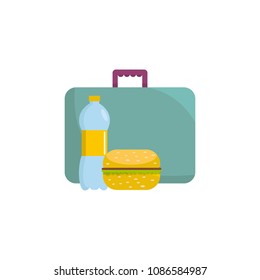 Breakfast icon. Flat illustration of breakfast vector icon for web