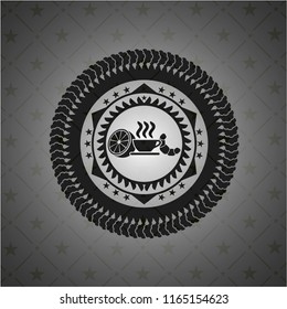 breakfast  icon inside retro style black emblem