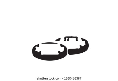 icono de desayuno o logotipo símbolo de seña aislado ilustración vectorial - iconos vectoriales de estilo negro de alta calidad.