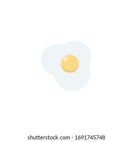 Icono de desayuno vectorial, Huevo, soleado ilustración de lado arriba eps10.