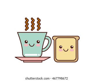 breakfast icon vector illustration, eps10 graphic design