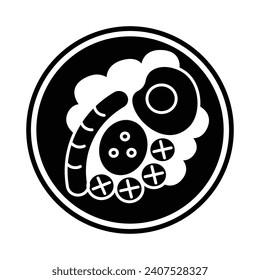 Breakfast icon vector on trendy design